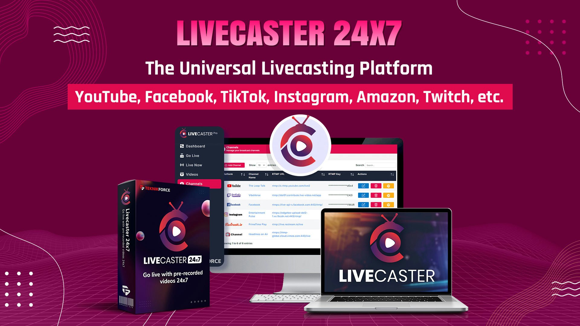 Livecaster 24×7