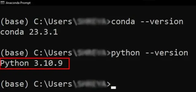 conda 版本