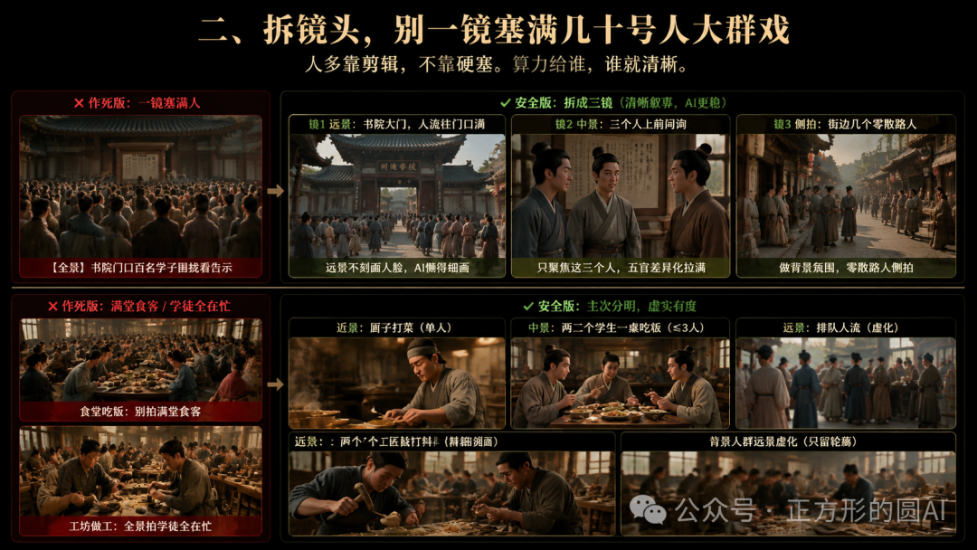 AI古风短剧一拉群像全景就翻车?三招拆镜法,AI想撞脸都难-CSDN博客
