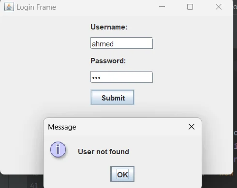Registration form in java with MySQL