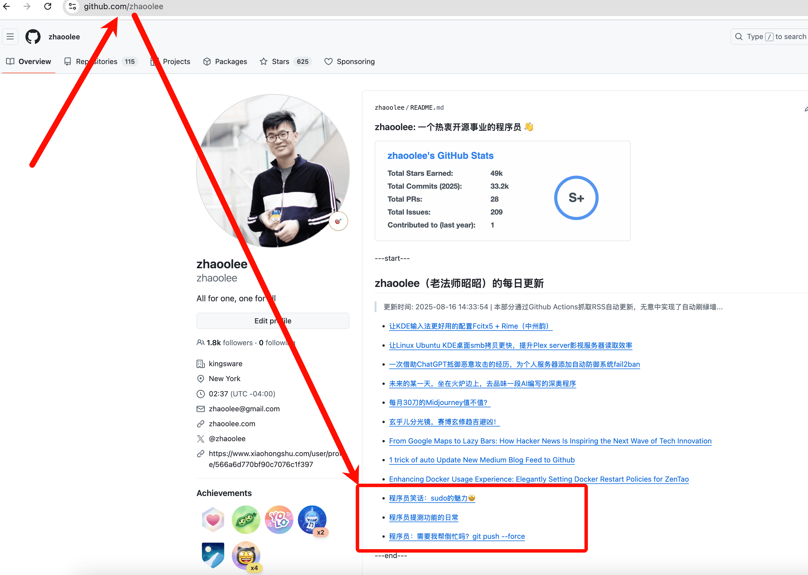 zhaoolee-rednote-rss-github