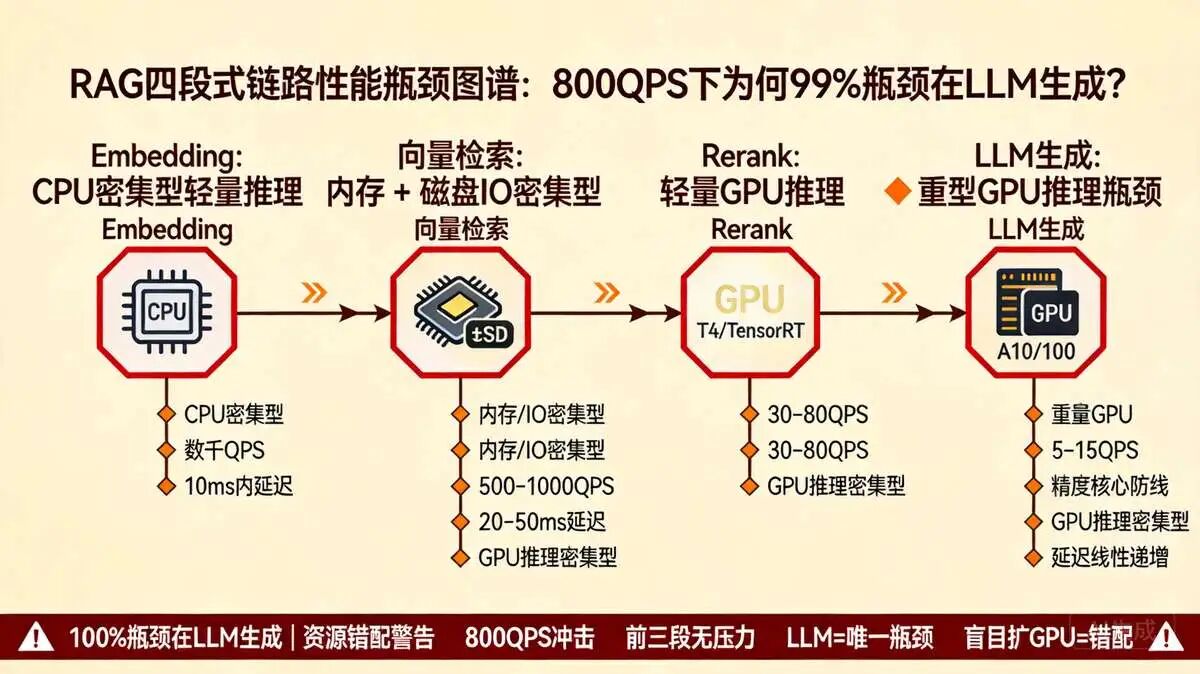 03 核心原理：800qps 场景下 RAG 四段式链路性能 瓶颈