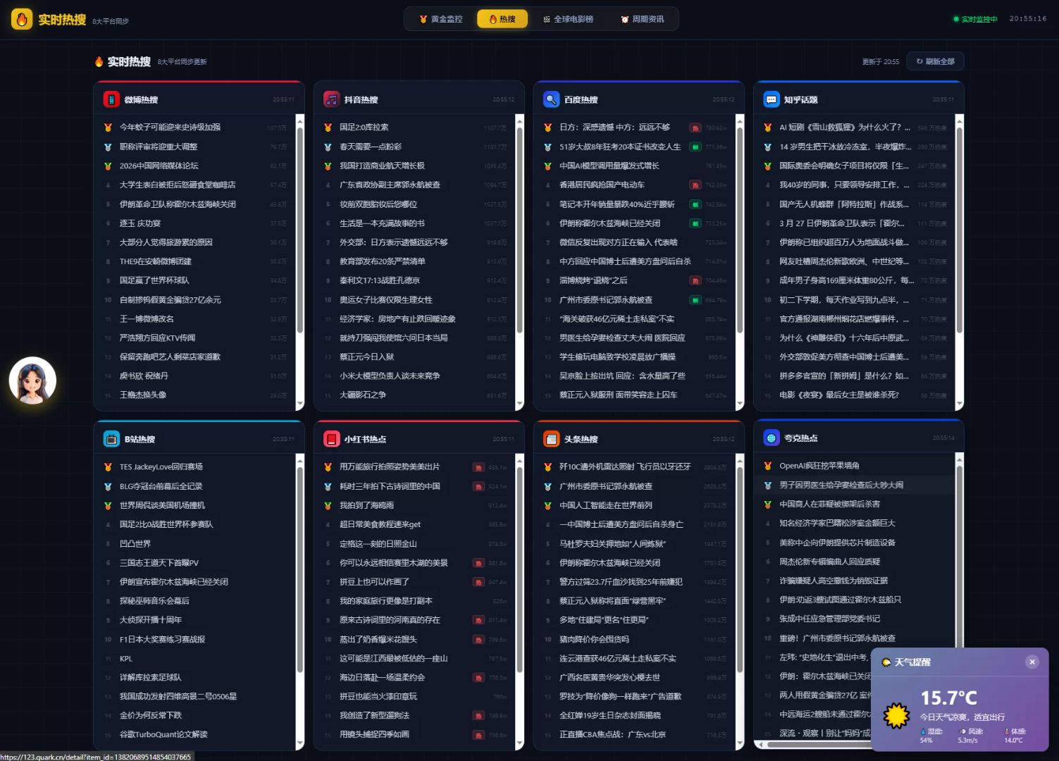 新版黄金价格监控源码 K线图黄金舆情模块AI智能客服-2