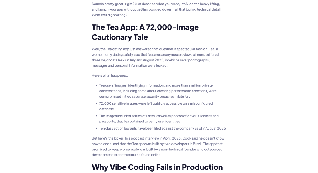 Tea App 数据泄露事件详情