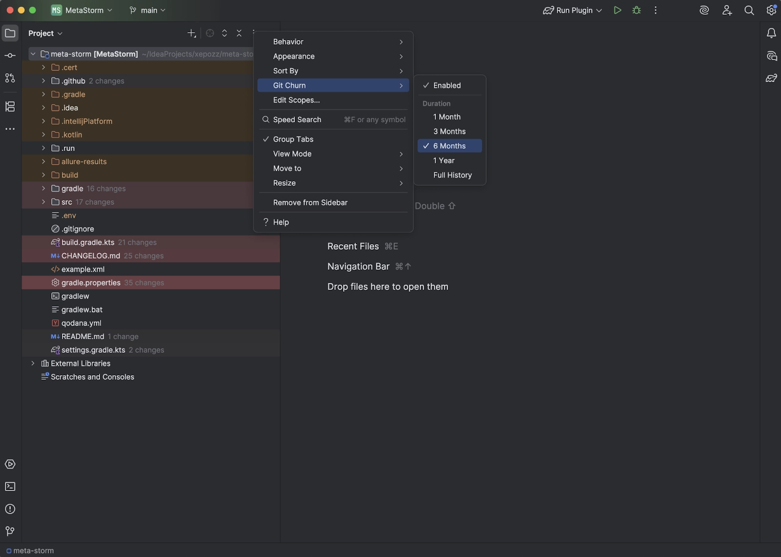 你可能不知道的 PhpStorm 插件 - Git Churn plugin