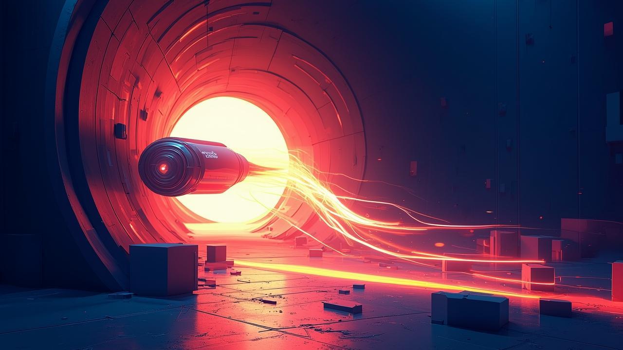 A conceptual visualization of speed and efficiency