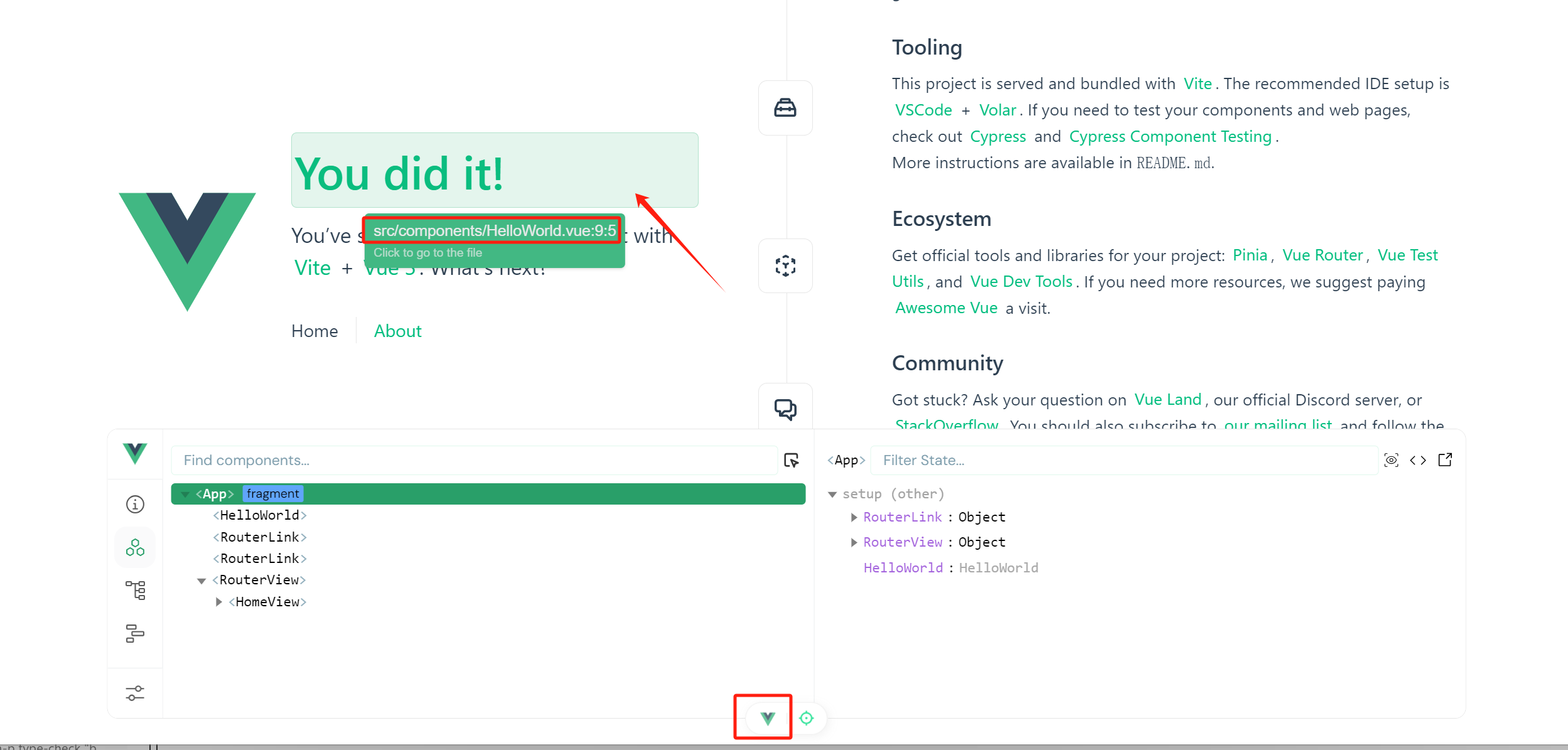 vue.js devtools(vite+vue3)内置配制的模式，以及打包vue.js devtools，然后安装到chrome extensions的模式下二种模式下不同的安装方式_扩展程序_04