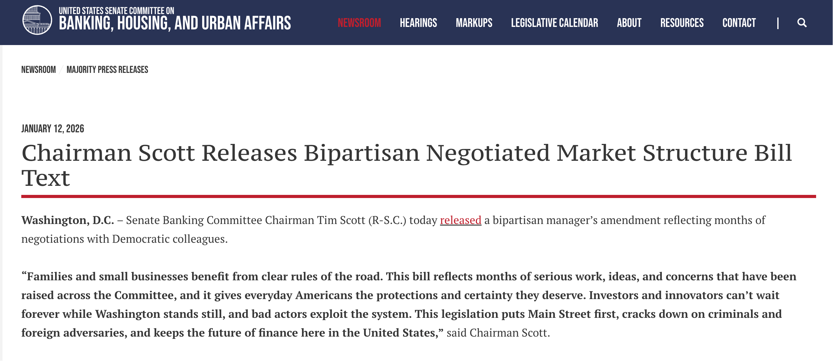 美国「加密市场结构立法」听证会在即，一文详解《CLARITY 法案》核心要点与潜在市场影响_crcl clarity法案-CSDN博客