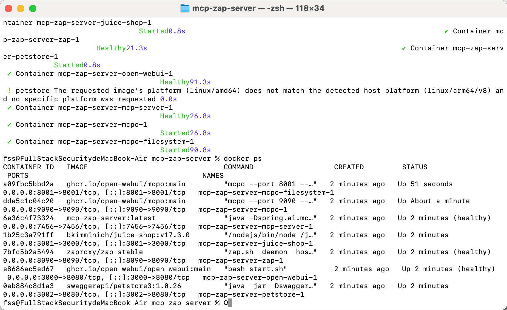 Docker容器运行状态