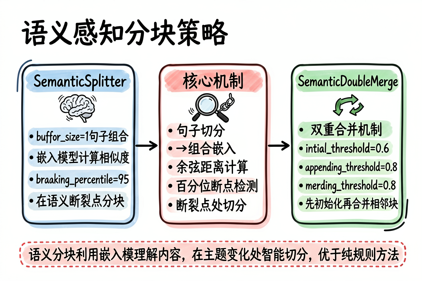 语义感知分块策略