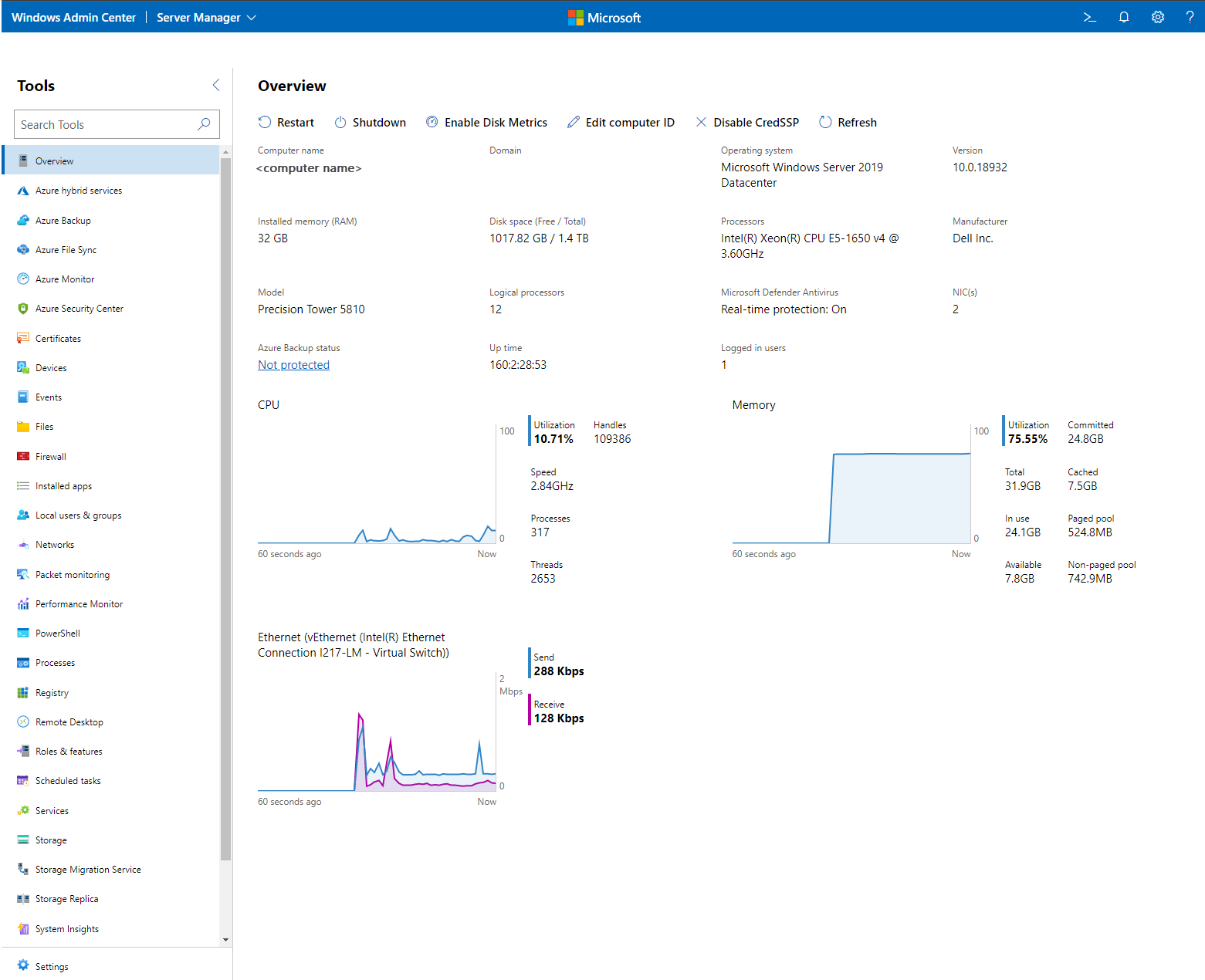 Manage Servers with Windows Admin Center | Microsoft Learn