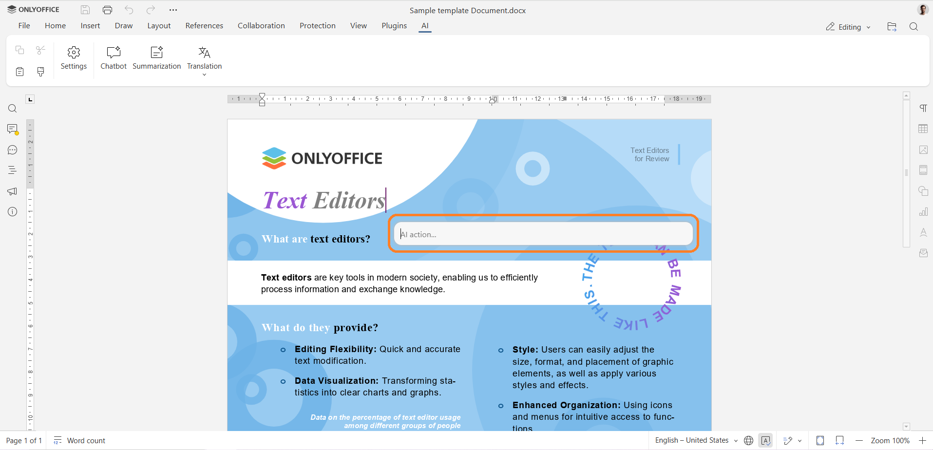 Meet the new AI agent for ONLYOFFICE: smart interaction with editors, new AI providers, and much more