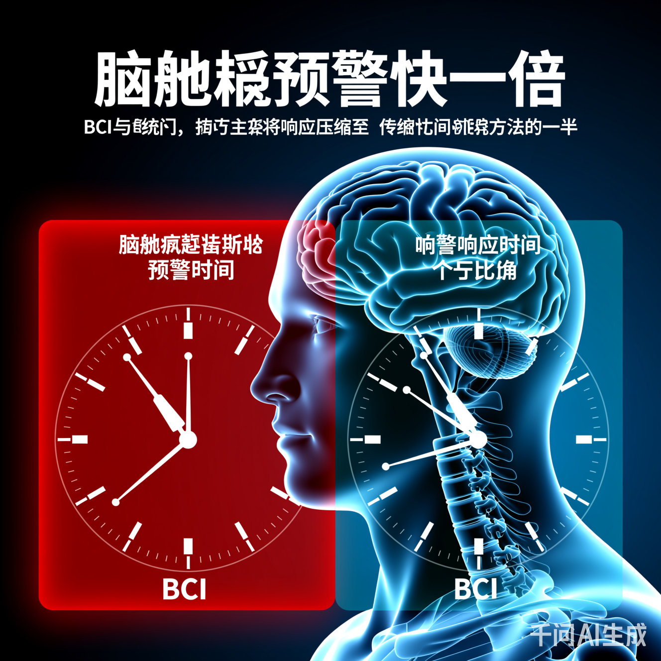 中风预警时间对比:BCI系统将响应时间压缩至传统方法的一半