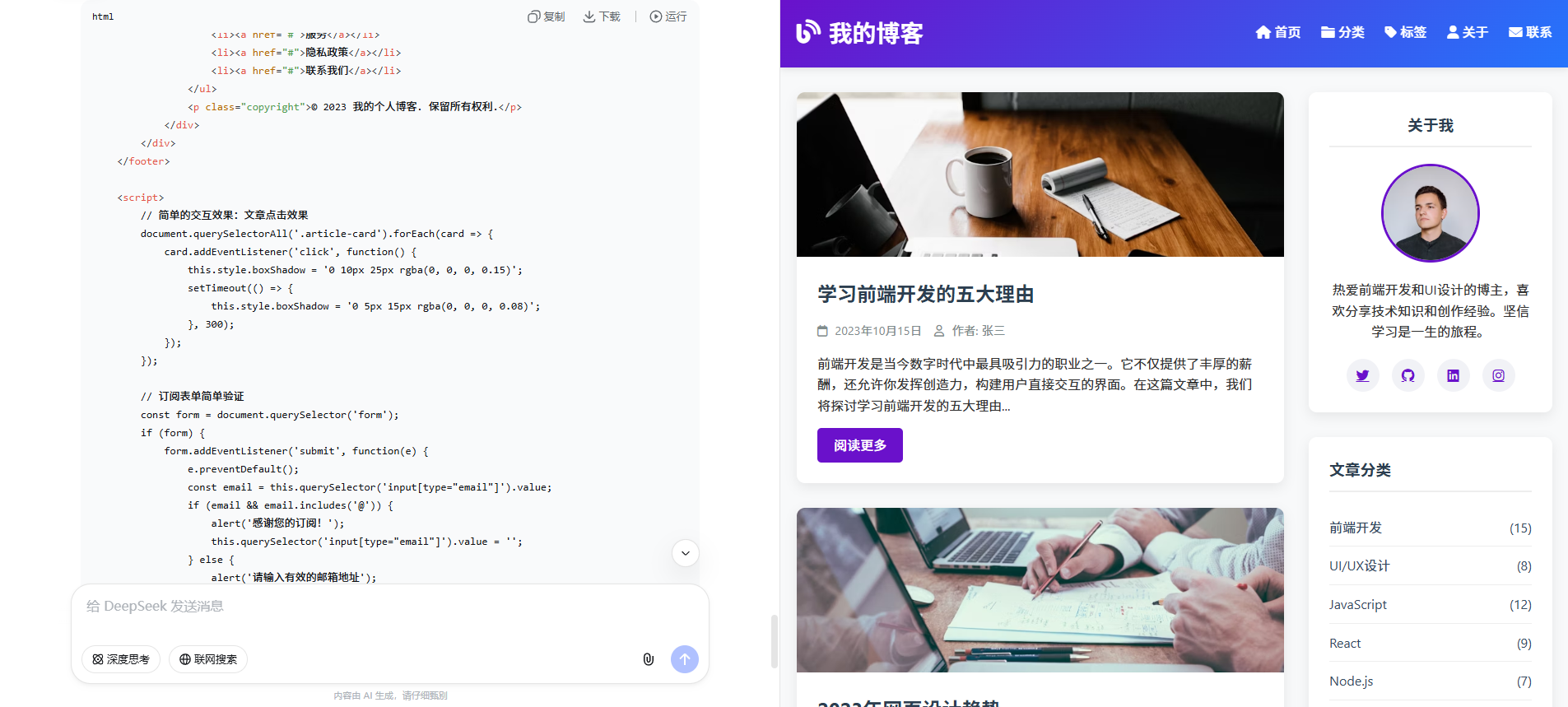 设计一个美观的网页