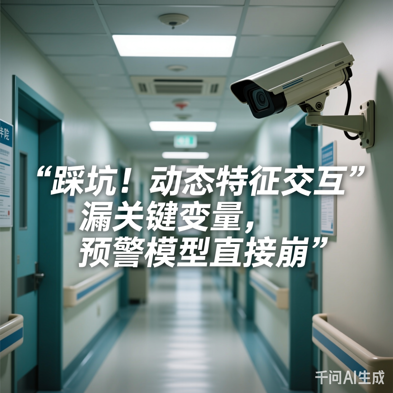 医院走廊的监控摄像头