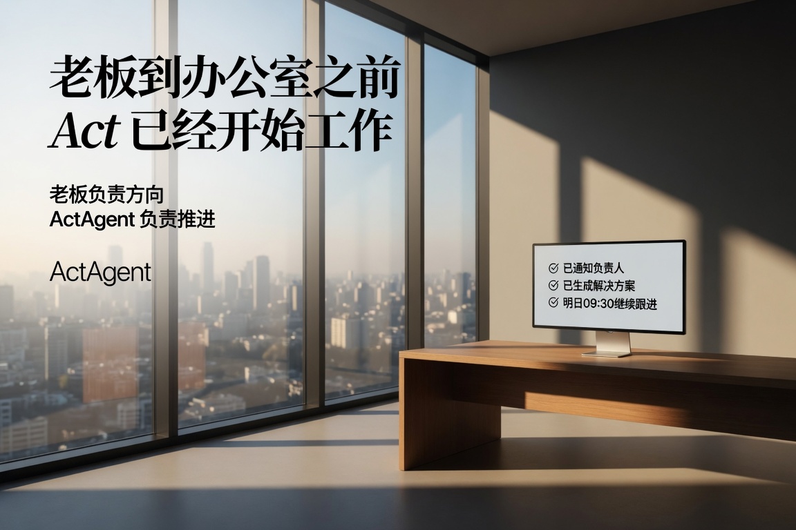 ActAgent企业AI系统概念图