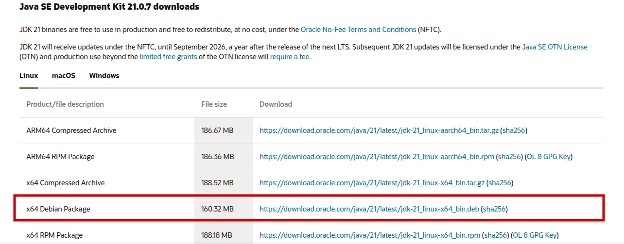 Linux 安装 JDK 和 OpenJDK 环境安装（21 版本）_openjdk21