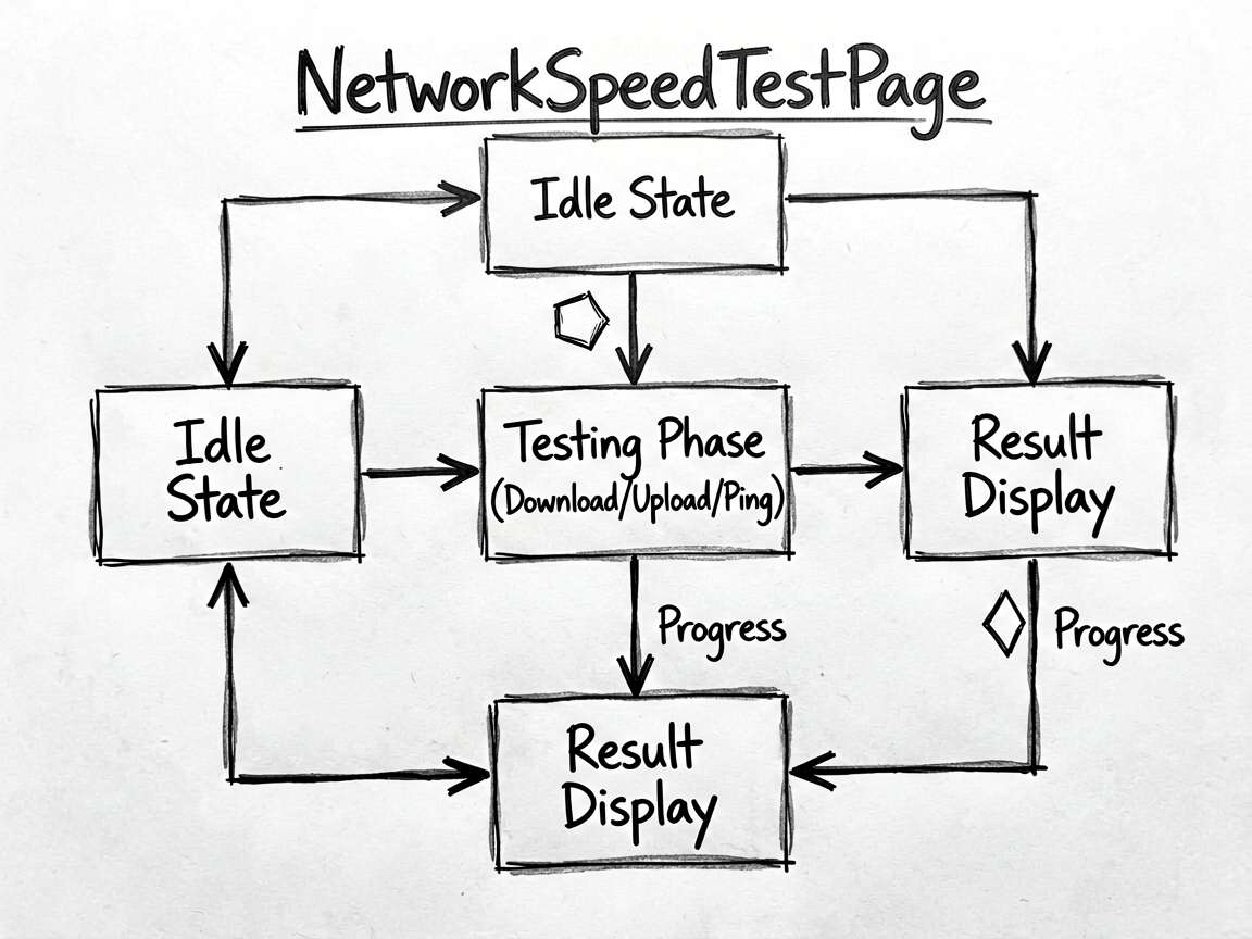 Sketch-notes style flowchart explaining the state