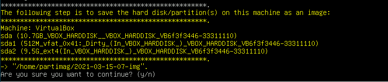 clonezilla unattended mode