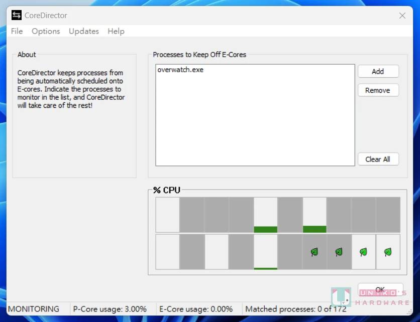 CoreDirector 解决大小核调度不够聪明问题,自动让指定程序置于 P-Core 执行
