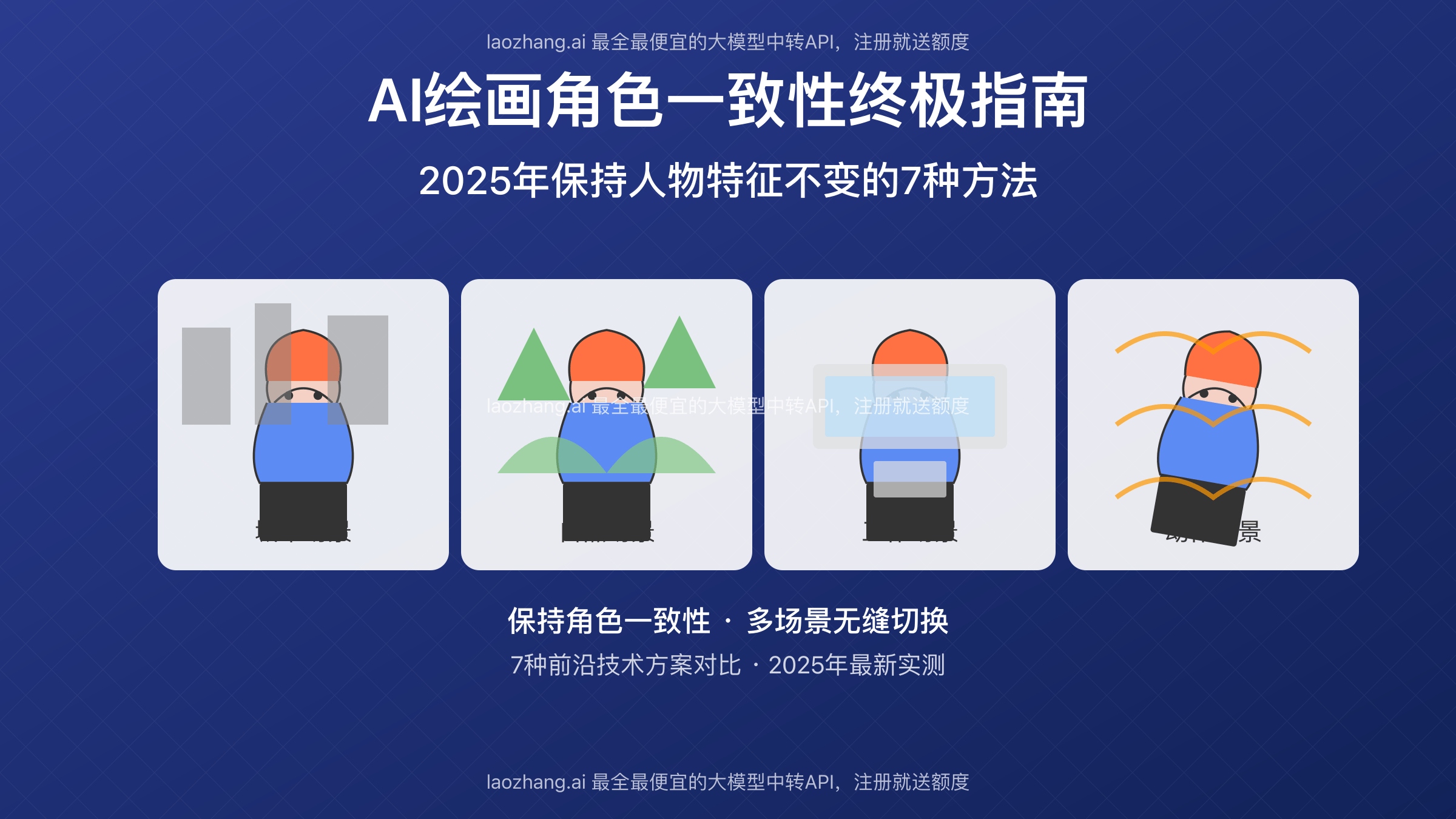 图片来源:2025年AI绘画角色一致性终极指南:7种方法保持人物特征不变- Cursor ...