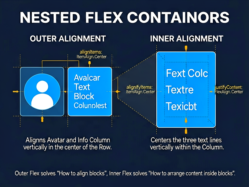 Technical blueprint infographic detailing the alig