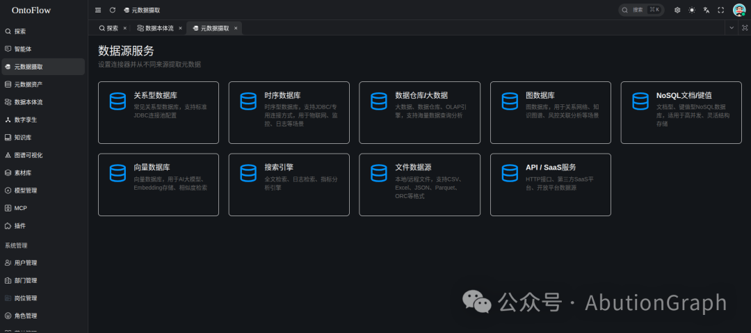 OntoFlow数据源管理