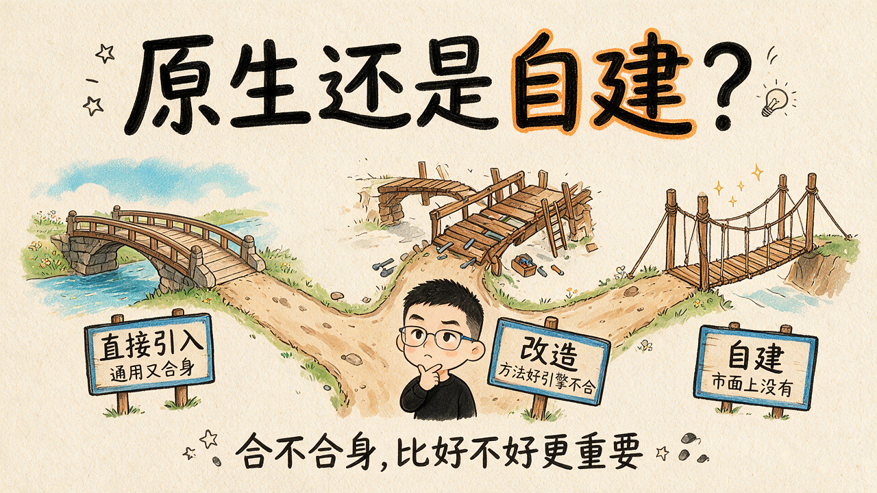 原生还是自建:三条路径
