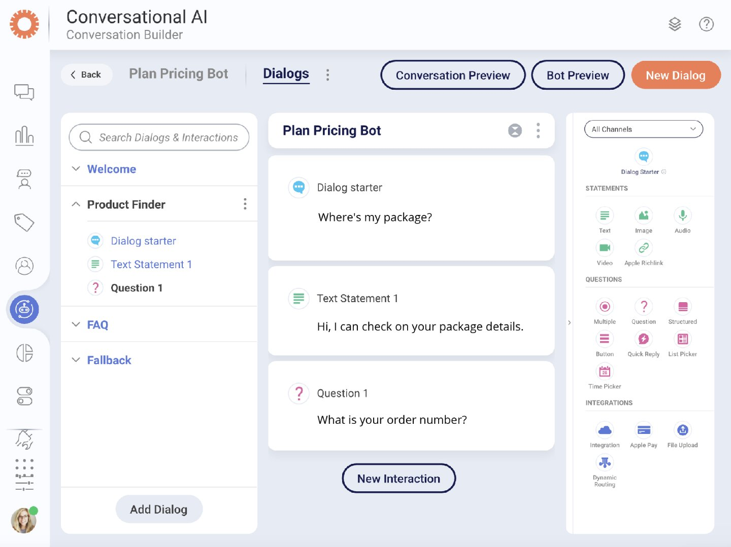 AI Agent开发界面