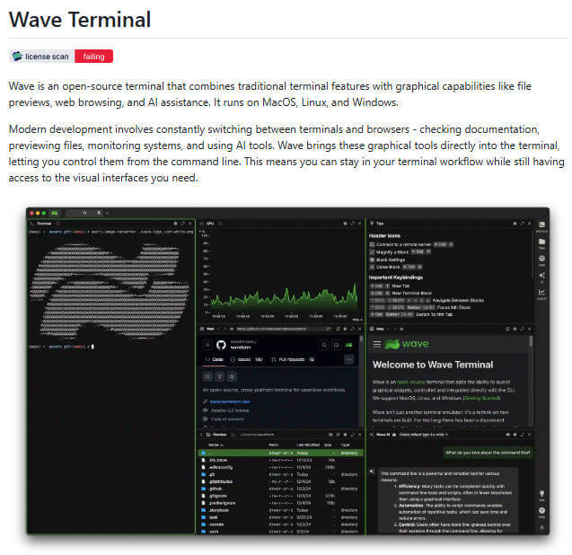 waveterm 项目介绍图