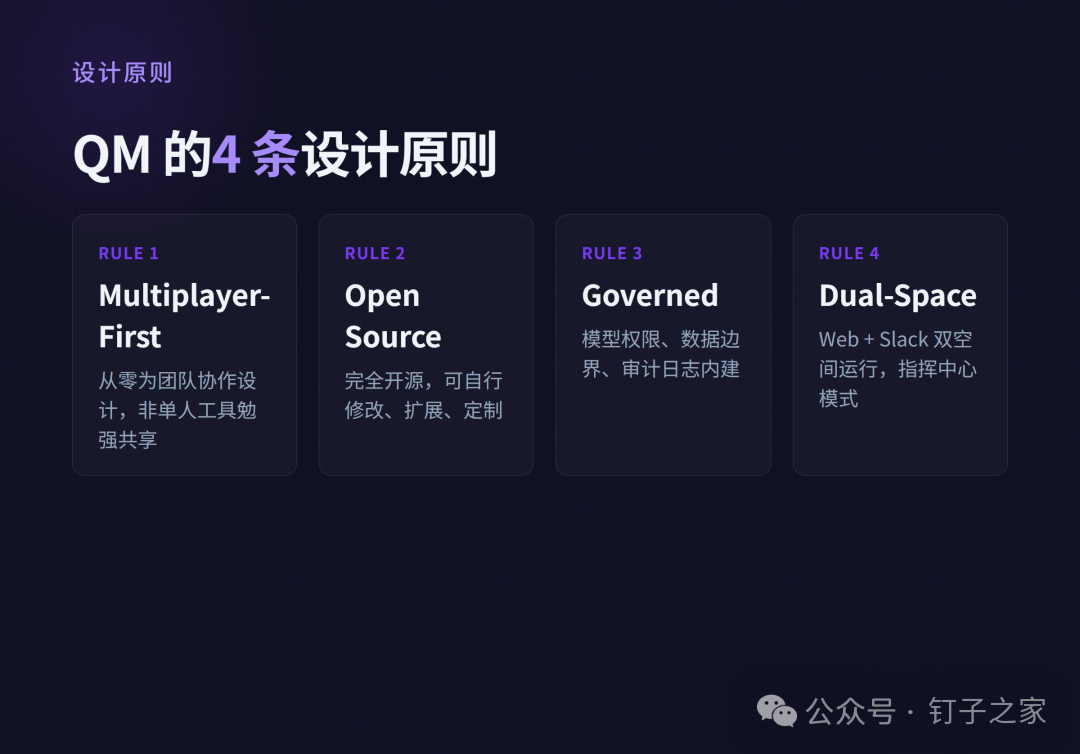 QM 的 4 条设计原则