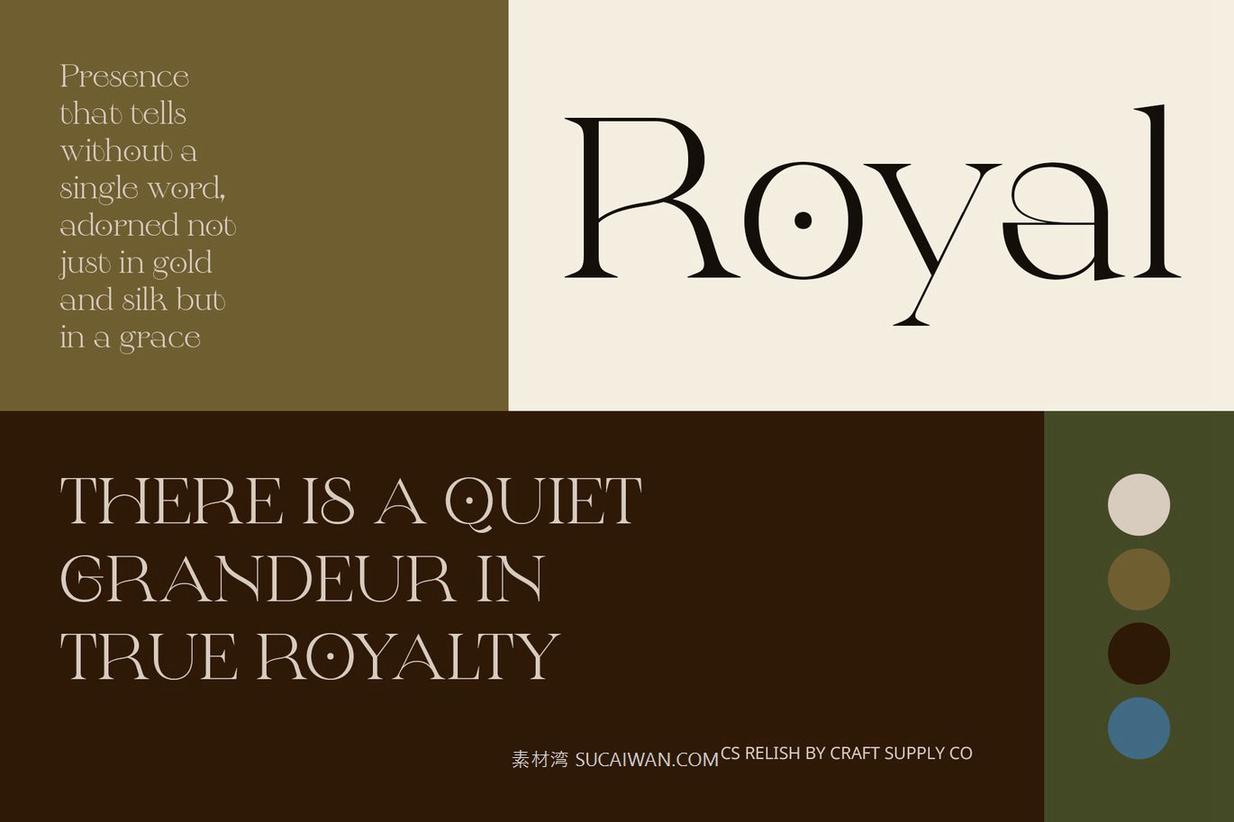 现代优雅品牌杂志包装徽标设计衬线英文字体安装包 Relish – Aesthetic Font , sucaiwan.com