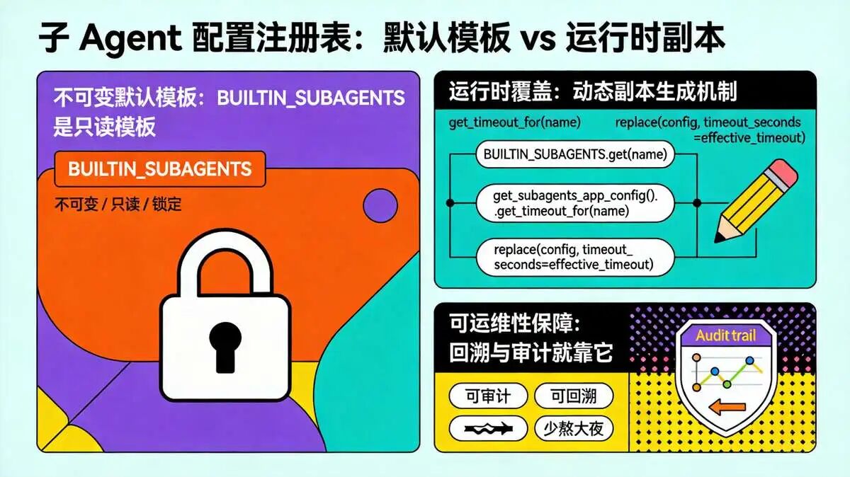 八、子 Agent  配置注册表：默配置 与运行时覆盖