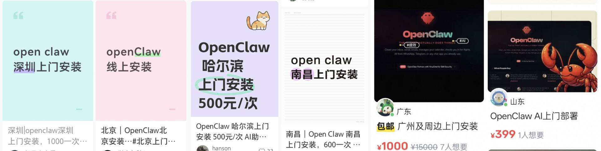 国内“上门部署送做饭”等奇葩服务