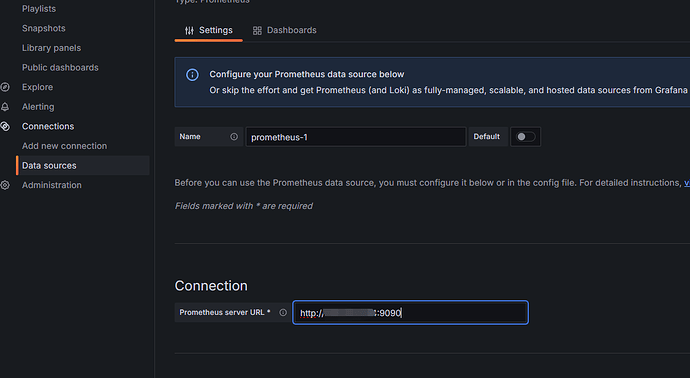 Grafana 配置数源