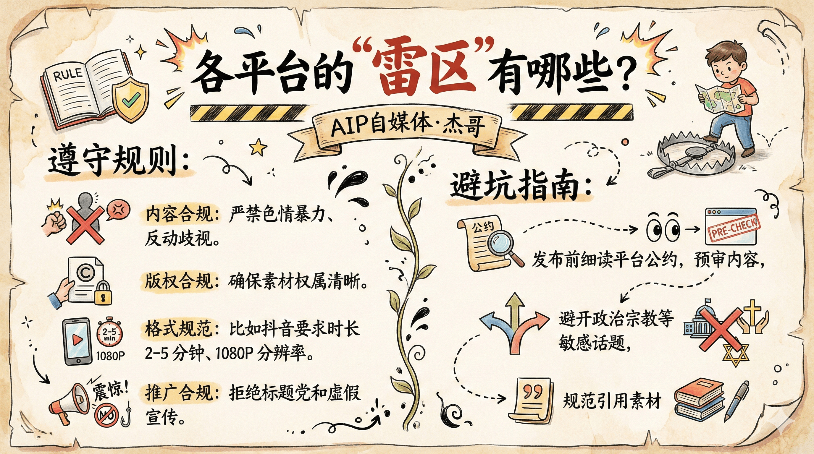 各平台的“雷区”有哪些