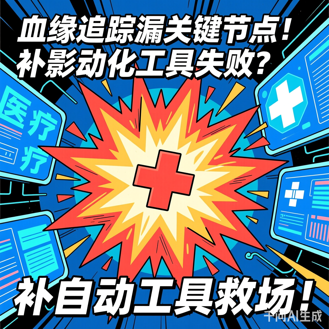 医疗数据爆炸漫画