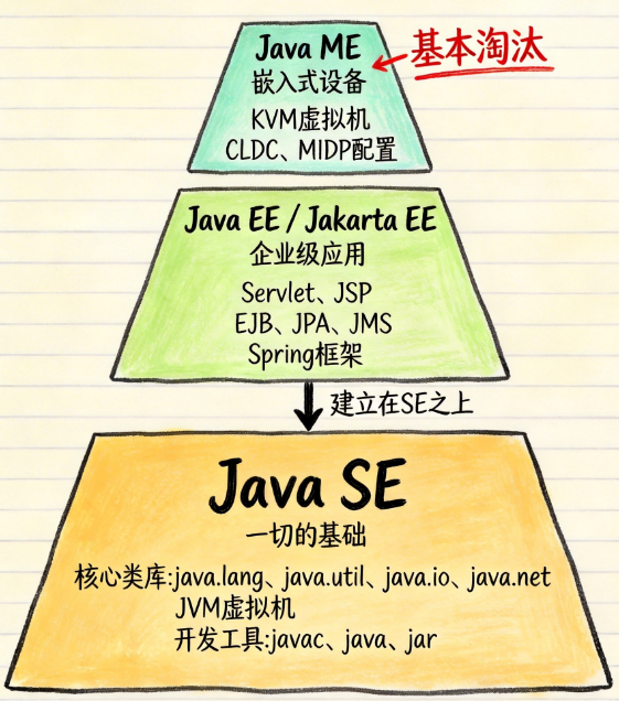 从零开始学Java：正确理解SE、EE、ME的关系和选择_javaee,javase,javame,全称,区别-CSDN博客