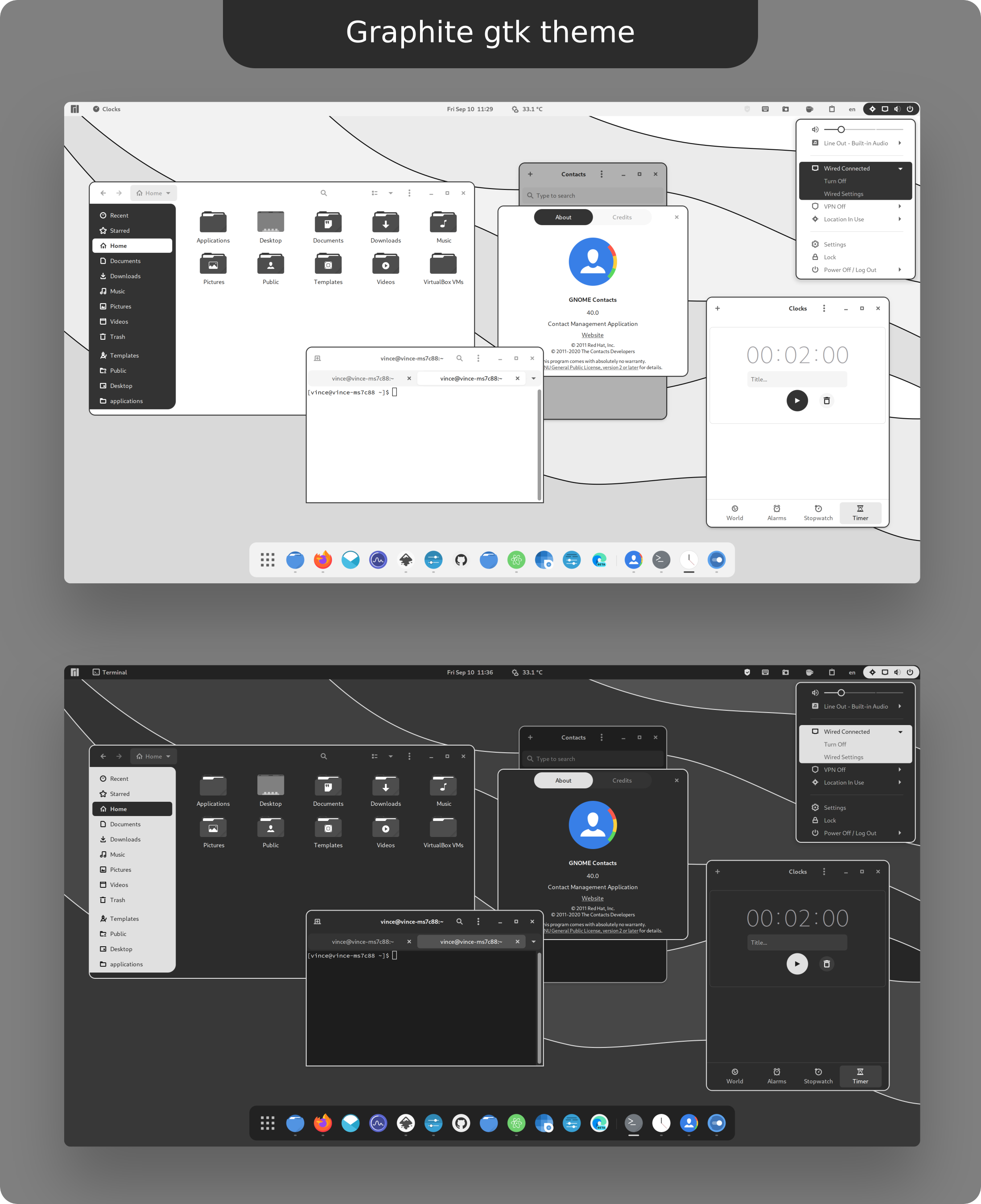 vinceliuice/Graphite-gtk-theme