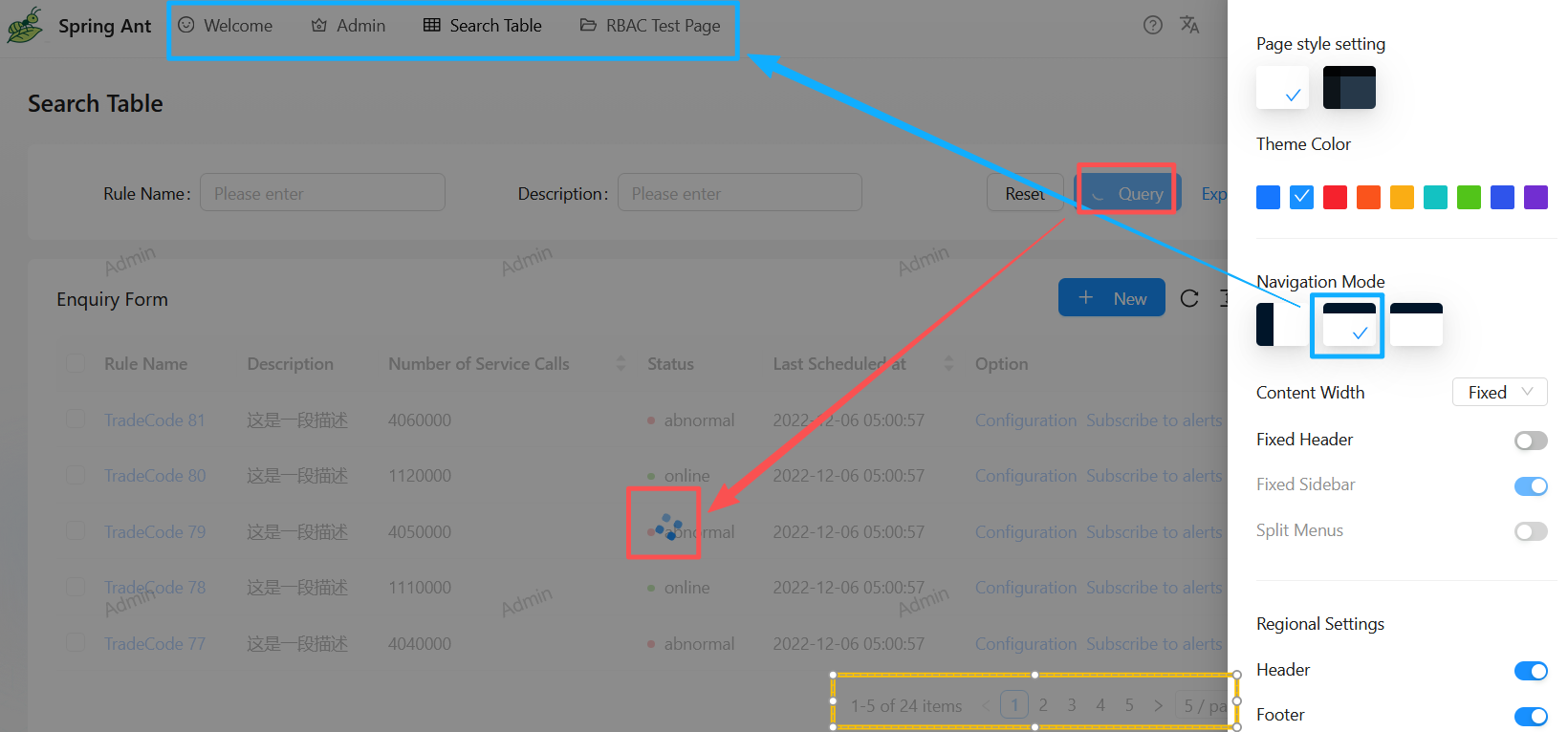 Pagination