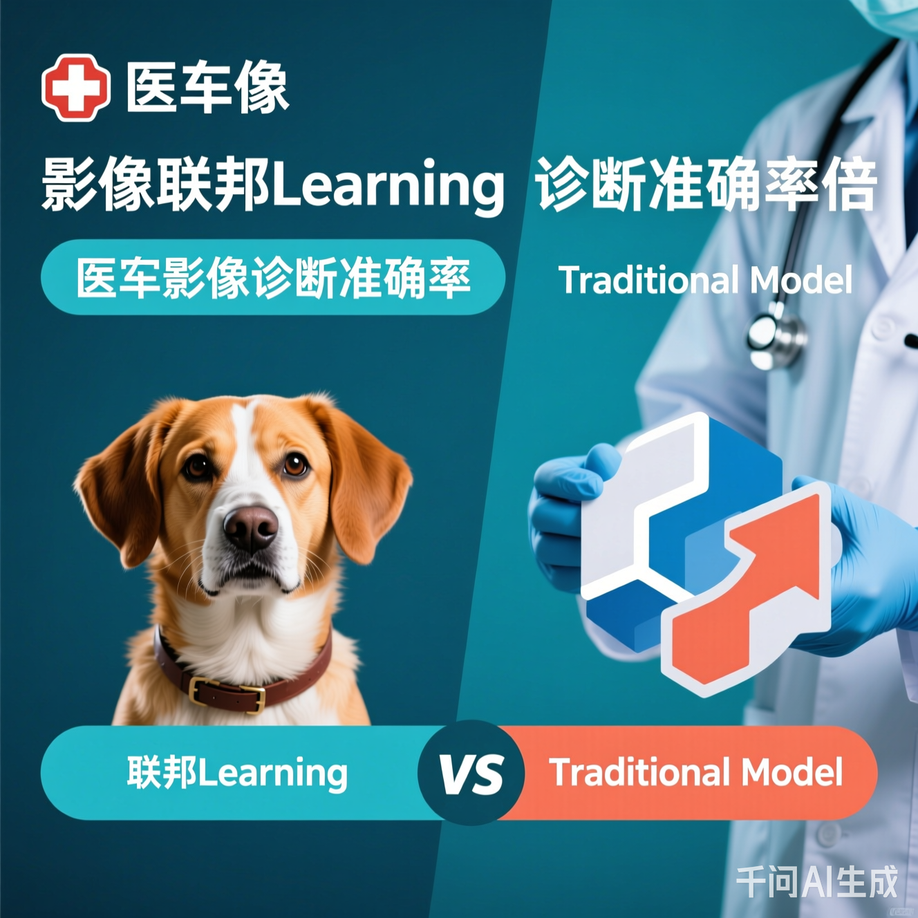 兽医影像诊断准确率对比：联邦学习 vs 传统模型