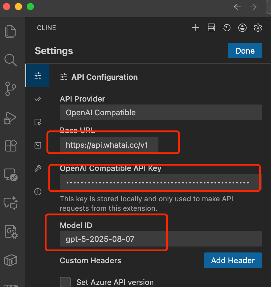 VSCode插件Cline使用+配置:从入门到进阶的完整教程(含国内直连GPT-5.1/Claude配置)