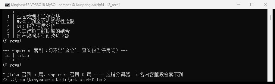 召回对比