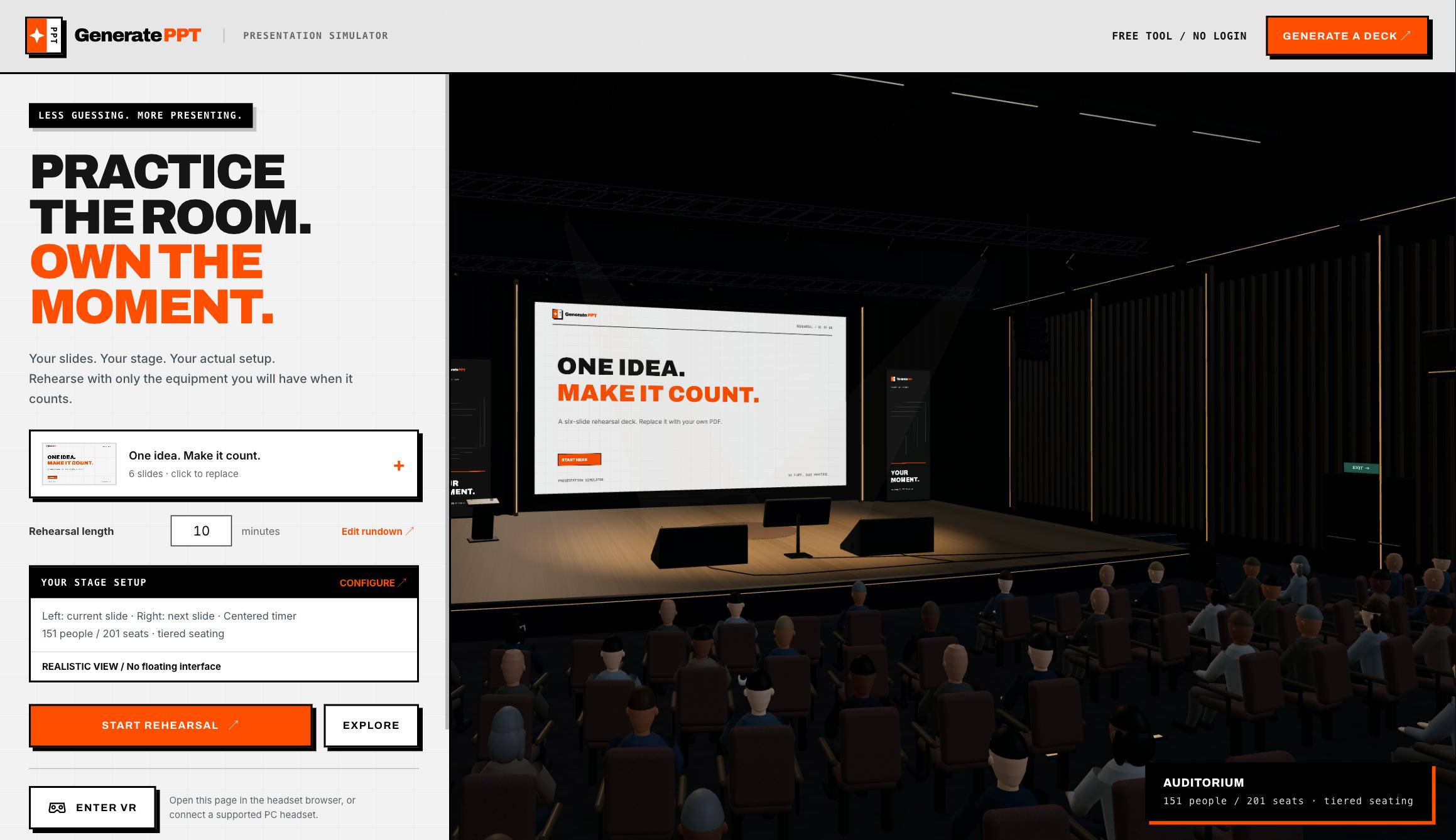 Public Speaking VR Simulator