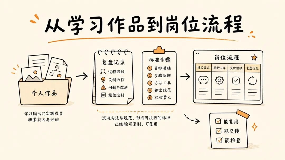 从学习作品到岗位 SOP
