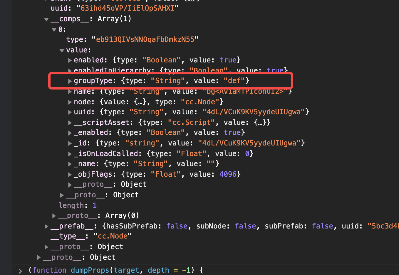 cocos craetor2.4.5 逆向之属性面板显示原理_字符串_13