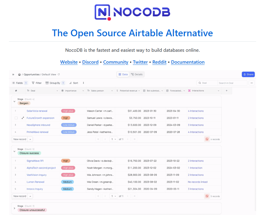nocodb