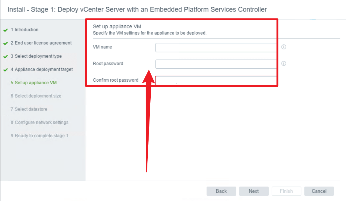 第1阶段部署vcenter server
