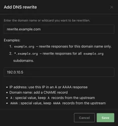 输入域名和服务器 IP