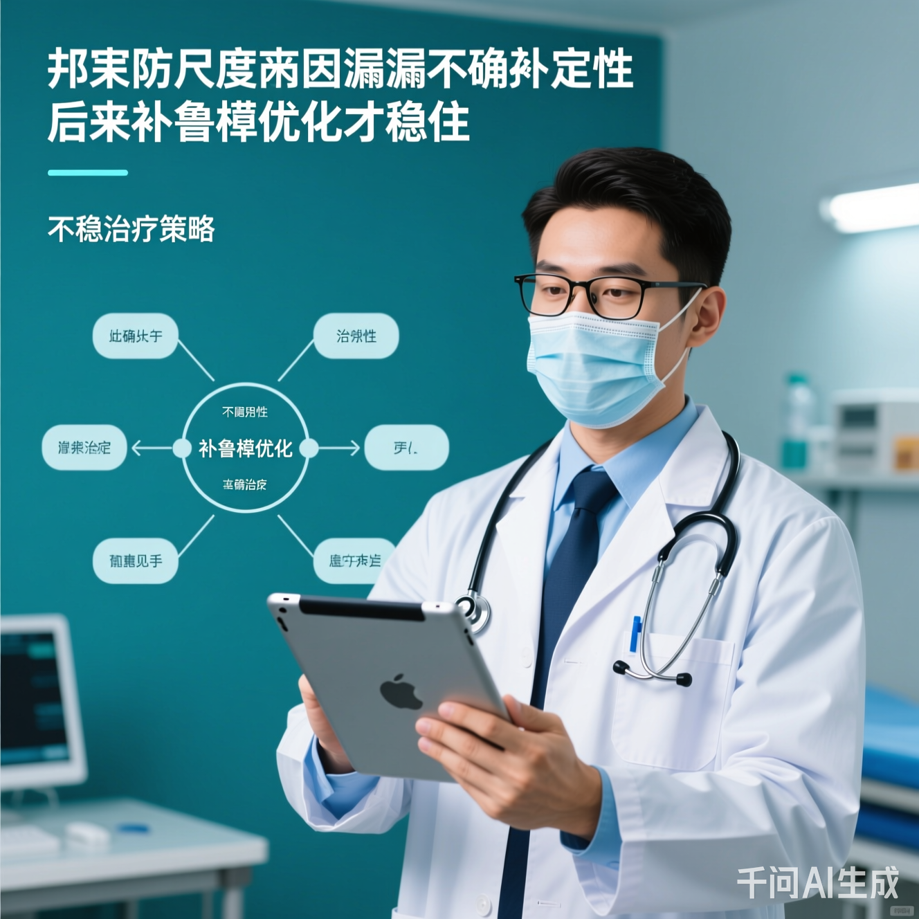 医生举着平板电脑一脸懵